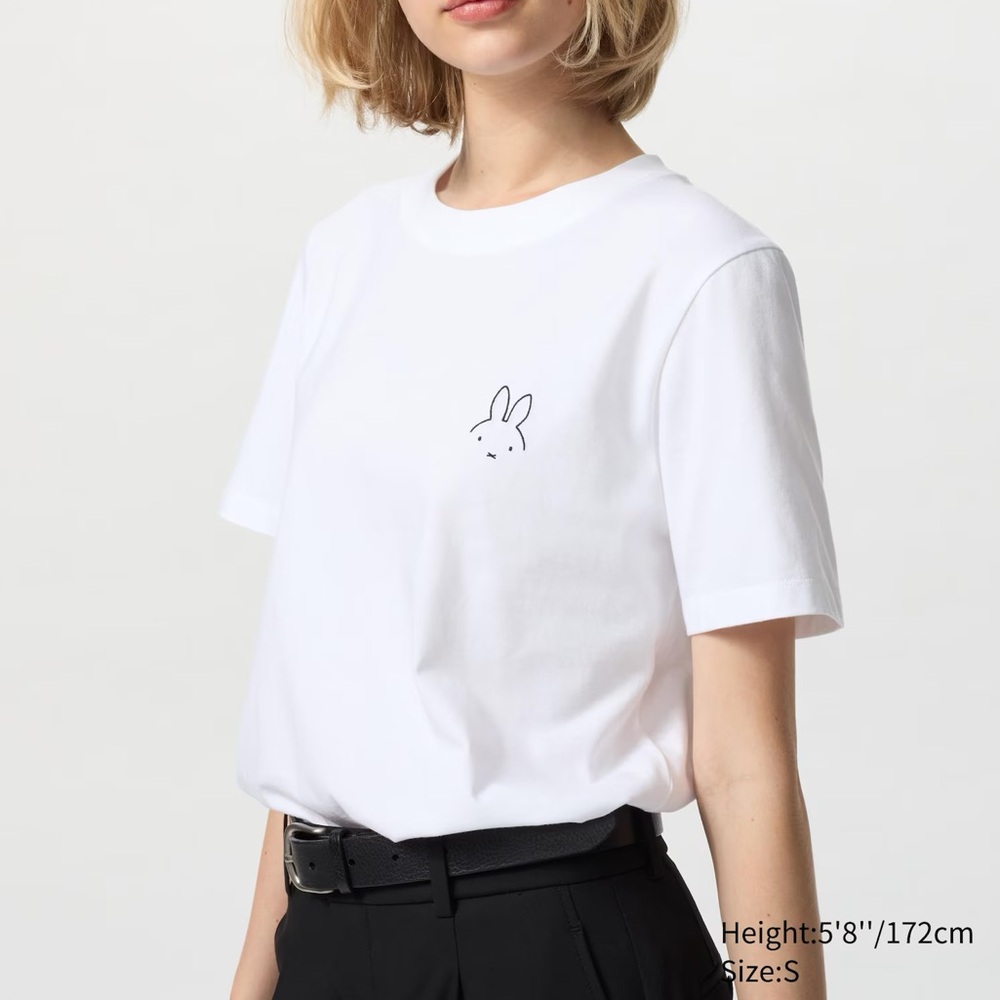 UT Uniqlo White Miffy T-Shirt XS Miffy Top XS Uniqlo MIFFY SHIRT